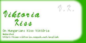 viktoria kiss business card