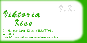 viktoria kiss business card